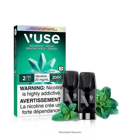 Bold Spearmint Flavor Vuse Pods 2pk Pre-Filled Pods