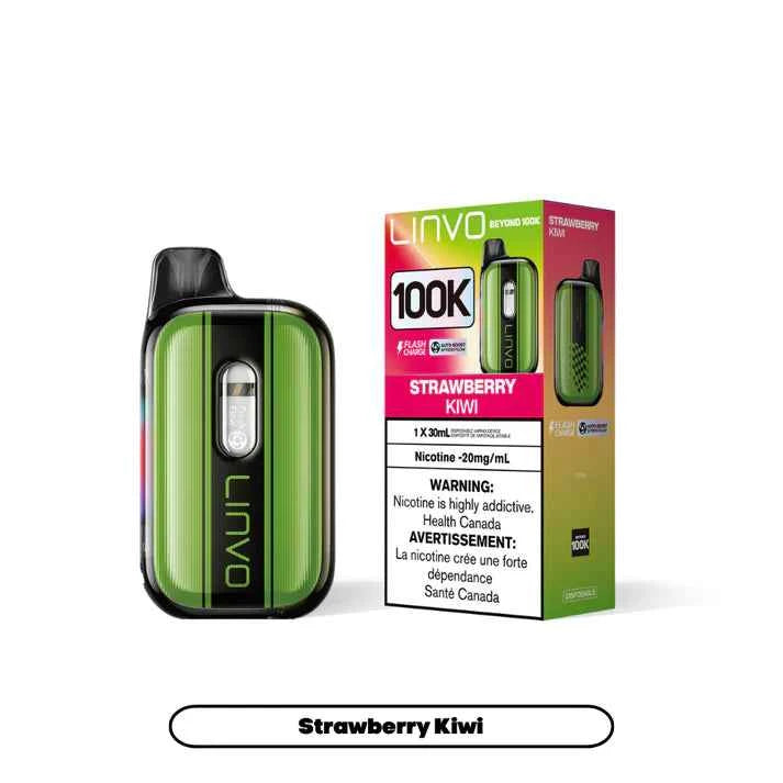 Strawberry Kiwi Linvo Beyond 100K Disposable Vape - VapeBest