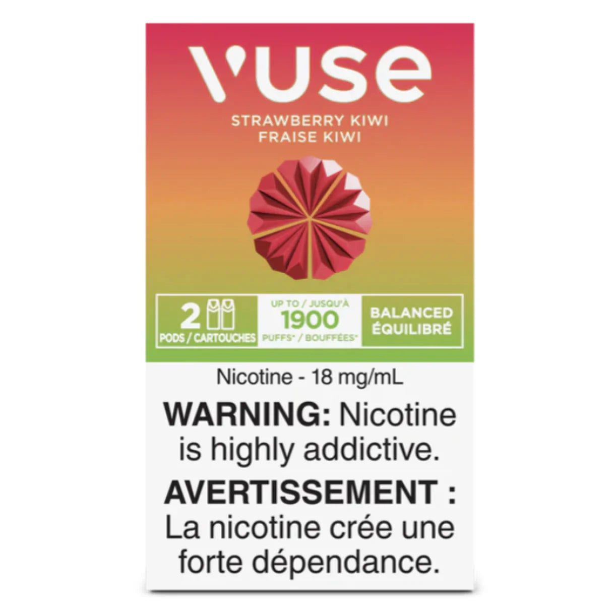 Strawberry Kiwi Flavor Vuse Epod 2pk Pre-Filled Pods