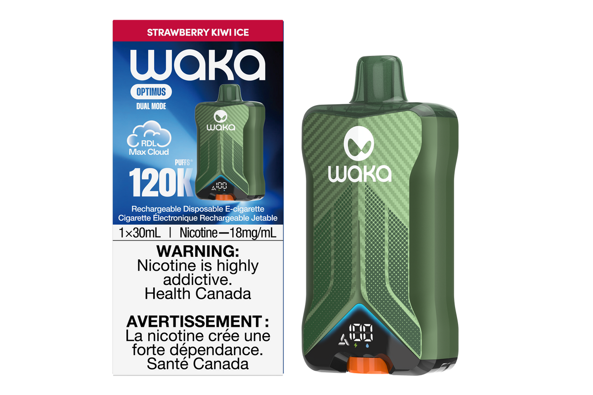 Strawberry Kiwi Ice WAKA Optimus 120K Device