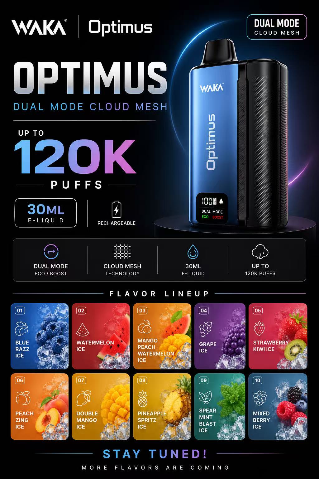 Double Mango Ice WAKA Optimus 120K Device