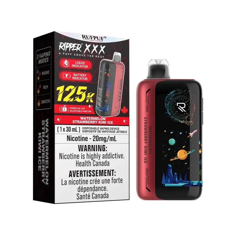 RufPuf Ripper XXX 125K Disposable Vape - 125,000 Puffs | 30mL RufPuf Ripper XXX 125K Disposable Vape - 125,000 Puffs | 30mL