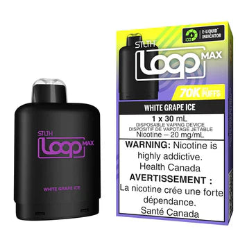 STLTH Loop Max Pod 70k - White Grape Ice Flavor Pod