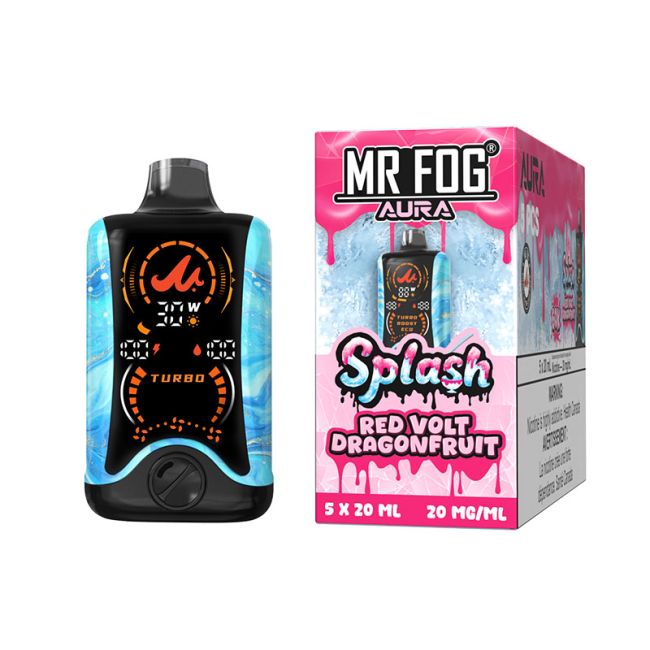Splash Red Volt Dragonfruit Mr. Fog Aura 60K Disposable Vape - VapeBest