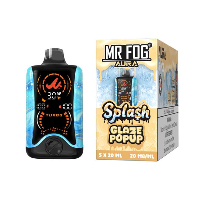 Splash Glaze Popup Mr. Fog Aura 60K Disposable Vape - VapeBest