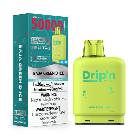 Baja Green D Ice-Drip'n Level X G2 Ultra 50k - VapeBest