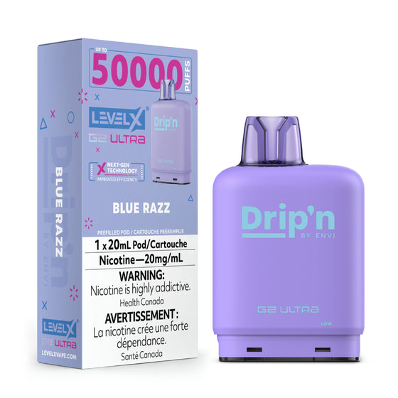 Blue Razz-Drip'n Level X G2 Ultra 50k - VapeBest