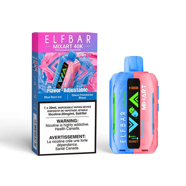 Blue Razz Ice Elf Bar Mixart 40k Disposable Vape Blue Razz Ice Elf Bar Mixart 40k Disposable Vape