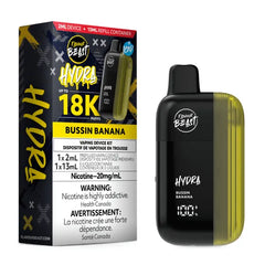 Bussin Banana Iced Flavour Beast Hydra 18K Disposable Vape