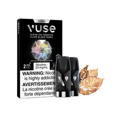 Clear Ice Tobacco Flavor Vuse Ultra Pods 2pk Pre-Filled Pods