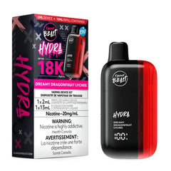 Dreamy Dragonfruit Lychee Iced Flavour Beast Hydra 18K Disposable Vape