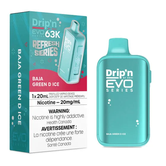 Baja Green D Ice Drip'n by Envi EVO 63K Disposable Vape