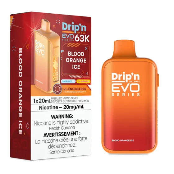 Blood Orange Ice Drip'n by Envi EVO 63K Disposable Vape