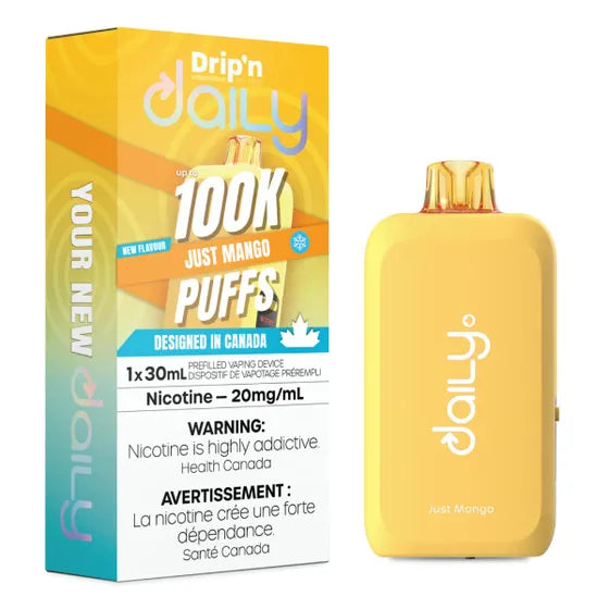 Just Mango Drip'n Daily 100K Disposable Vape（30mL） - VapeBest