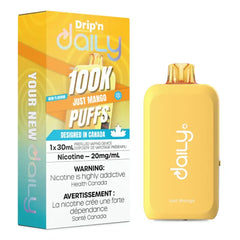 Just Mango Drip'n Daily 100K Disposable Vape（30mL） - VapeBest