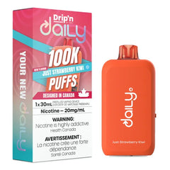 Just Strawberry Kiwi Drip'n Daily 100K Disposable Vape（30mL） - VapeBest