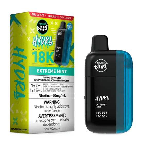 Extreme Mint Iced Flavour Beast Hydra 18K Disposable Vape
