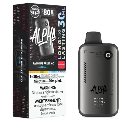 Famous Fruit KO Iced Flavour Beast ALPHA 80k Disposable Vape - VapeBest