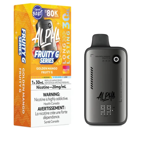 Golden Mango Fruity G Flavour Beast ALPHA 80k Disposable Vape - VapeBest