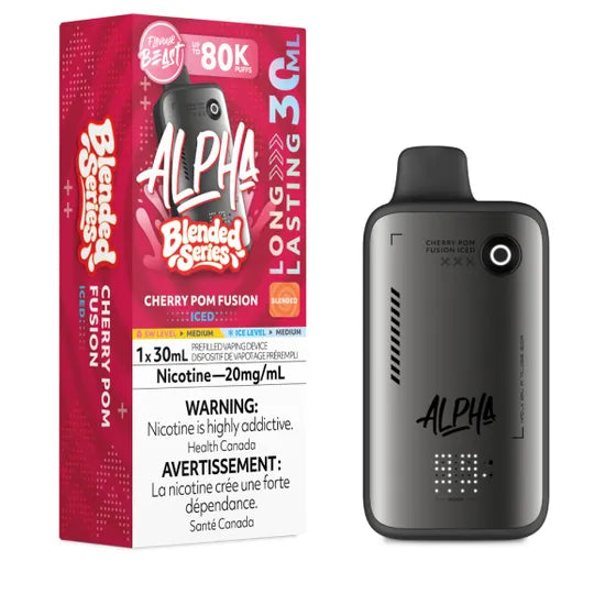 Cherry Pom Fusion Iced Flavour Beast ALPHA 80k Disposable Vape
