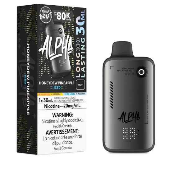 Honeydew Pineapple Iced Flavour Beast ALPHA 80k Disposable Vape