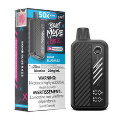Bomb Blue Razz Flavour Beast Beast Mode Max 2 50K Disposable Vape