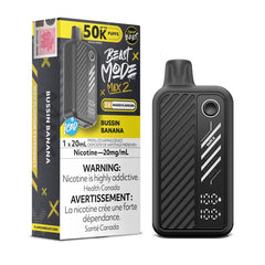 Bussin Banana Iced Flavour Beast Beast Mode Max 2 50K Disposable Vape