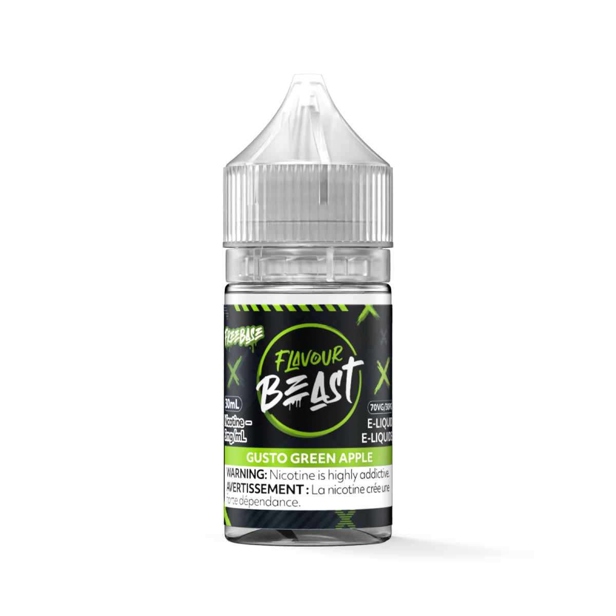 Gusto Green Apple - Flavour Beast E-Liquid Freebase 30ML