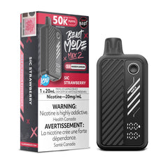Sic Strawberry Iced Flavour Beast Beast Mode Max 2 50K Disposable Vape