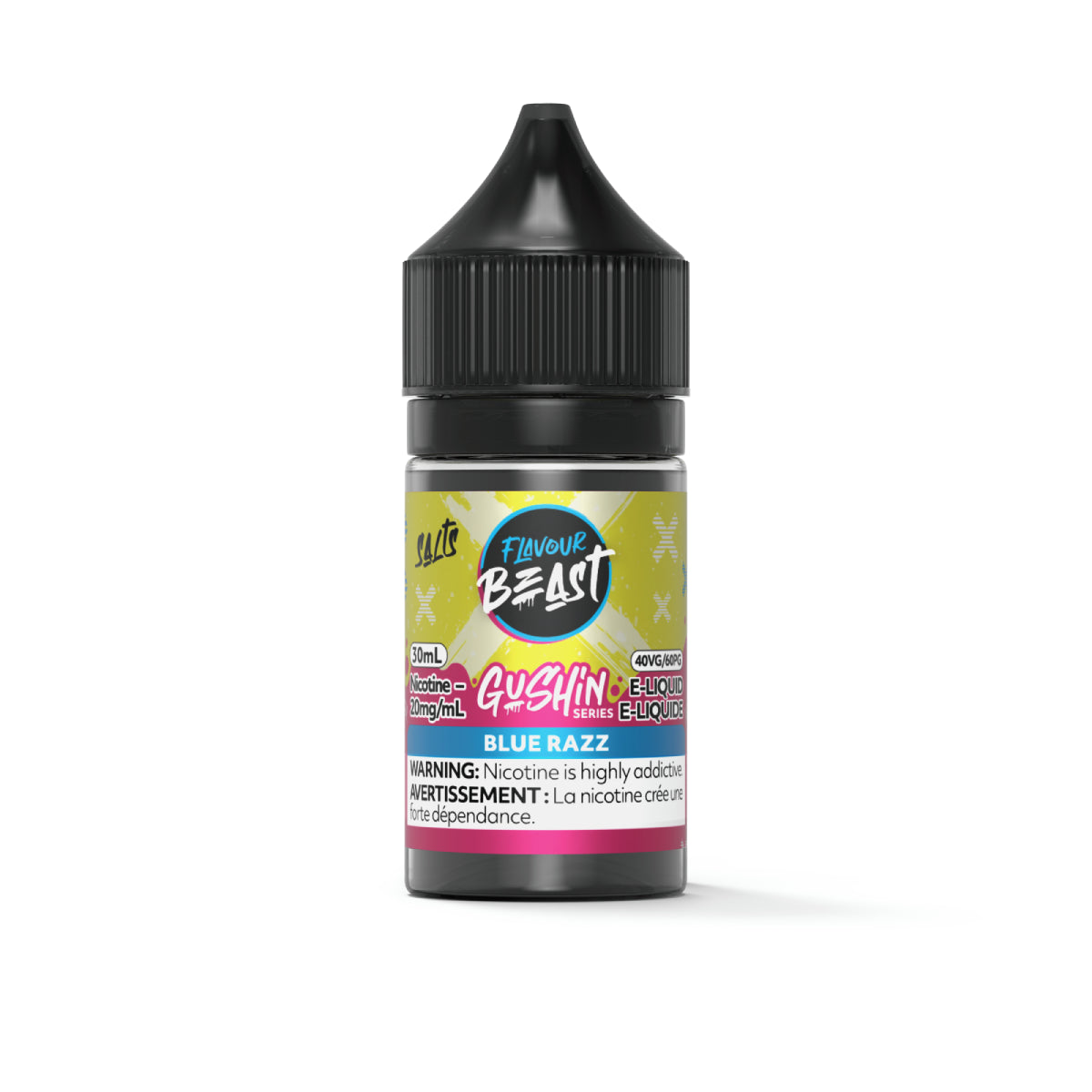 Blue Razz Gushin Series Flavour Beast E-Liquid (Salt 30ML) - VapeBest