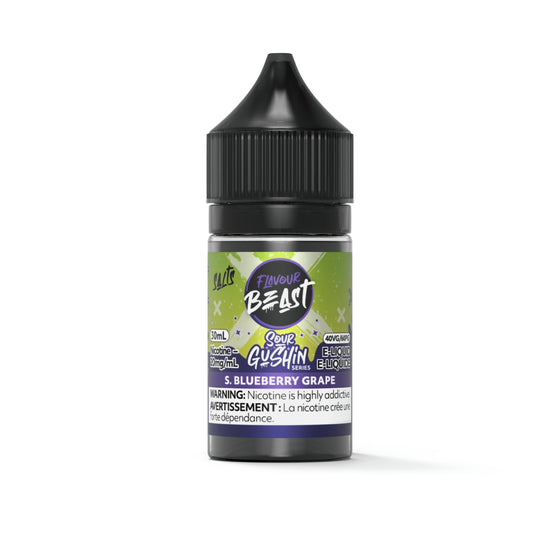 S. Blueberry Grape Gushin Series Flavour Beast E-Liquid (Salt 60ML) - VapeBest