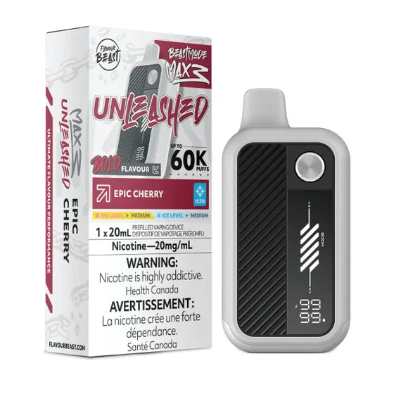 Epic Cherry Iced Flavour Beast Mode Max 3 60K Disposable Vape - VapeBest