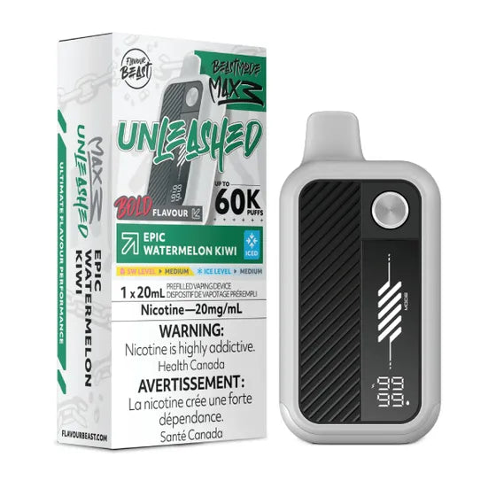 Epic Watermelon Kiwi Iced Flavour Beast Mode Max 3 60K Disposable Vape - VapeBest