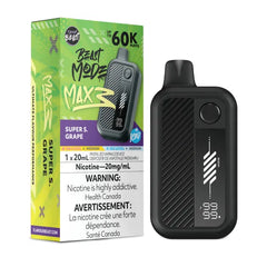 Super S. Grape Iced Flavour Beast Mode Max 3 60K Disposable Vape