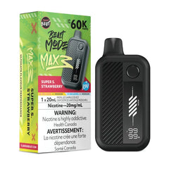 Super S. Strawberry Iced Flavour Beast Mode Max 3 60K Disposable Vape