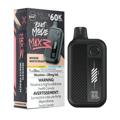 Wicked White Peach Flavour Beast Mode Max 3 60K Disposable Vape