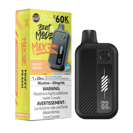 Frizzy Peach Iced Flavour Beast Mode Max 3 60K Disposable Vape - VapeBest