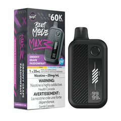 Groovy Grape Passionfruit Iced Flavour Beast Mode Max 3 60K Disposable Vape - VapeBest
