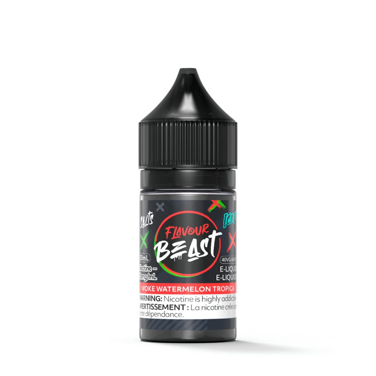 Woke Watermelon Tropica-Flavour Beast E-Liquid Salt 30ML
