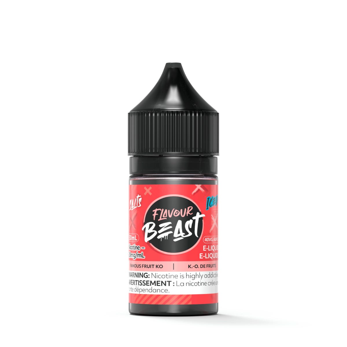 Famous Fruit KO Iced-Flavour Beast E-Liquid Salt 30ML