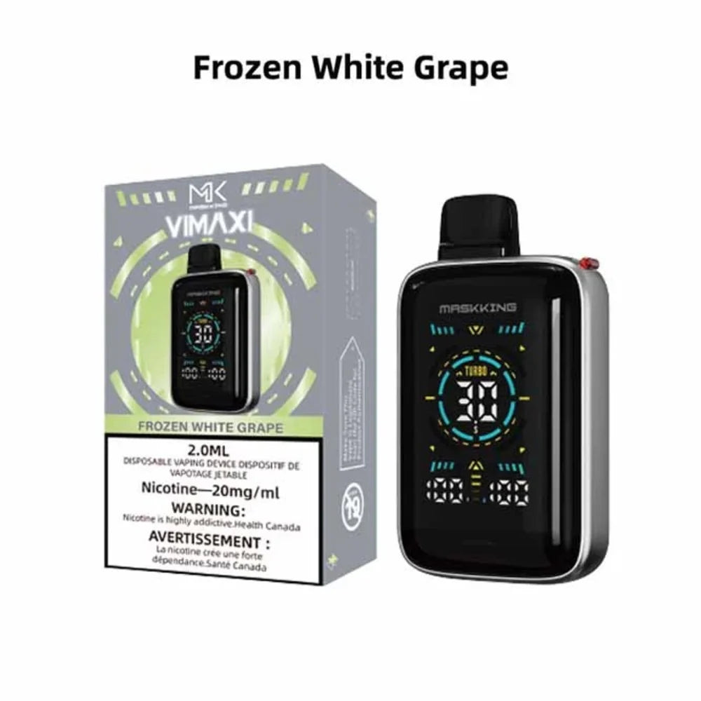 frozen white grape maskking vimaxi disposable vape