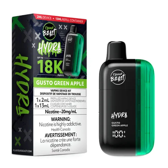 Gusto Green Apple Flavour Beast Hydra 18K Disposable Vape