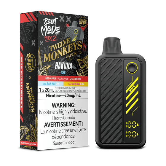 Hakuna Iced Flavour Beast Beast Mode Max 2 50K Disposable Vape - VapeBest