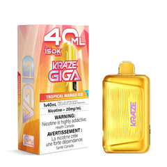 Tropical Mango Ice Kraze Giga 150K Disposable Vape 40mL