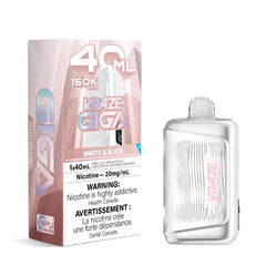 White G.B. Ice Kraze Giga 150K Disposable Vape 40mL