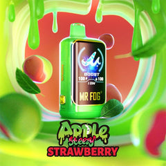 Apple Steezy Strawberry Mr Fog Nova 36K  Disposable Vape(NEW) - VapeBest