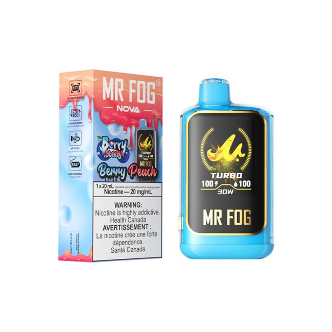 Berry Steezy Peach Mr Fog Nova 36K  Disposable Vape(NEW) - VapeBest