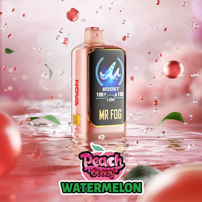 Peach Steezy Watermelon Mr Fog Nova 36K  Disposable Vape(NEW)