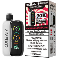 Watermelon Grape-Oxbar x Rocky Vapor Maglink Hybrid 90K Disposable Vape