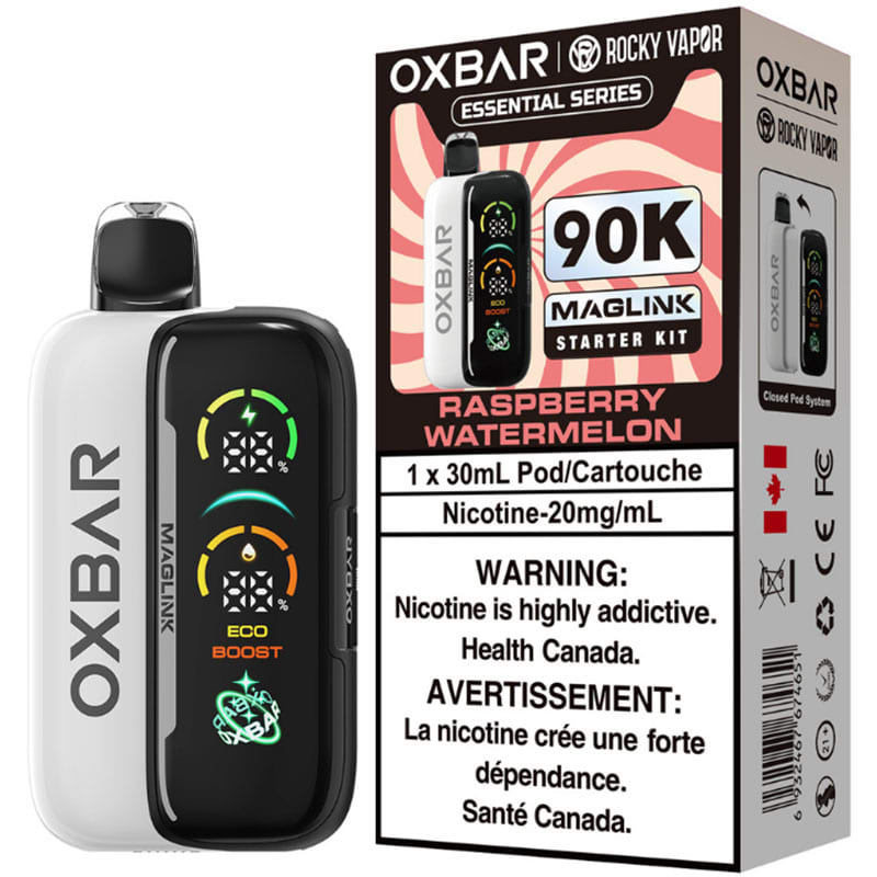Raspberry Watermelon-Oxbar x Rocky Vapor Maglink Hybrid 90K Disposable Vape